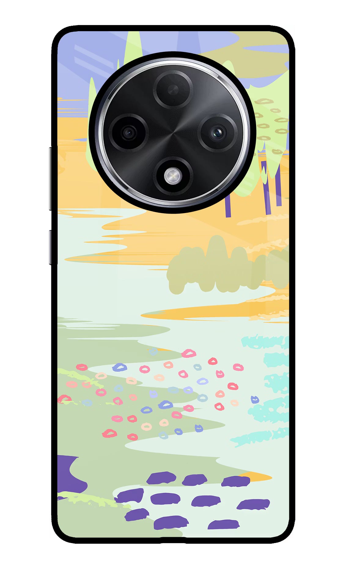 Scenery Oppo F27 Pro Plus Glass Case Back Cover by Casekaro