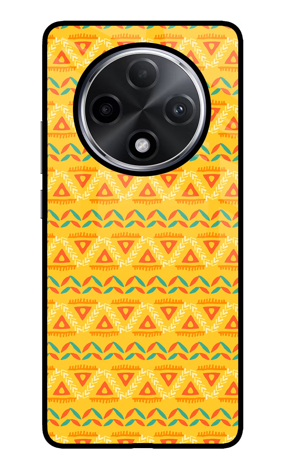 Tribal Pattern Oppo F27 Pro Plus Glass Case Back Cover by Casekaro