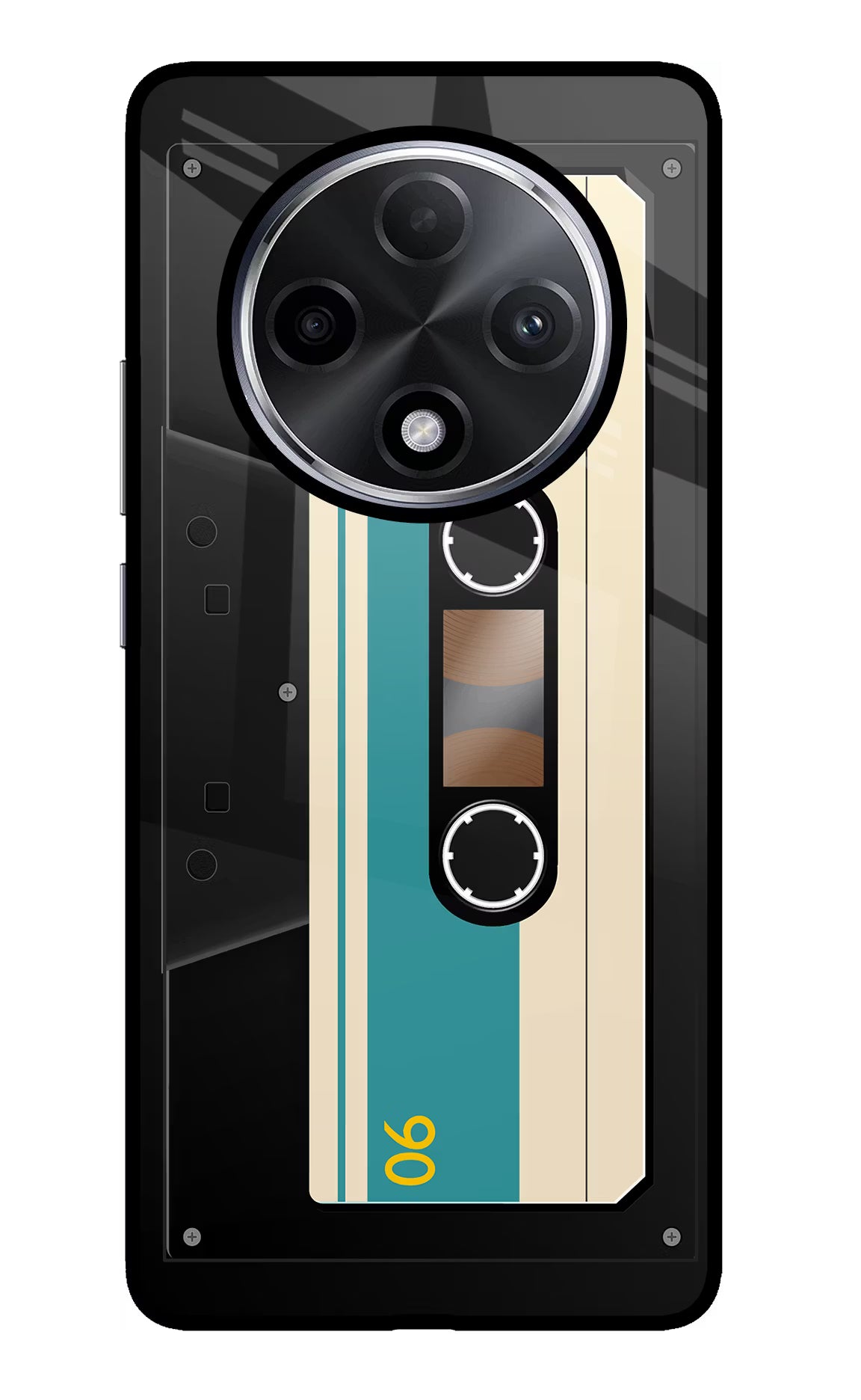 Cassette Oppo F27 Pro Plus Glass Case Back Cover by Casekaro