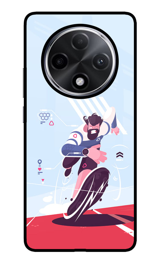 Run Pro Oppo F27 Pro Plus Glass Case