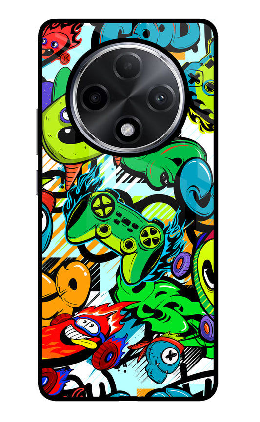 Game Doodle Oppo F27 Pro Plus Glass Case
