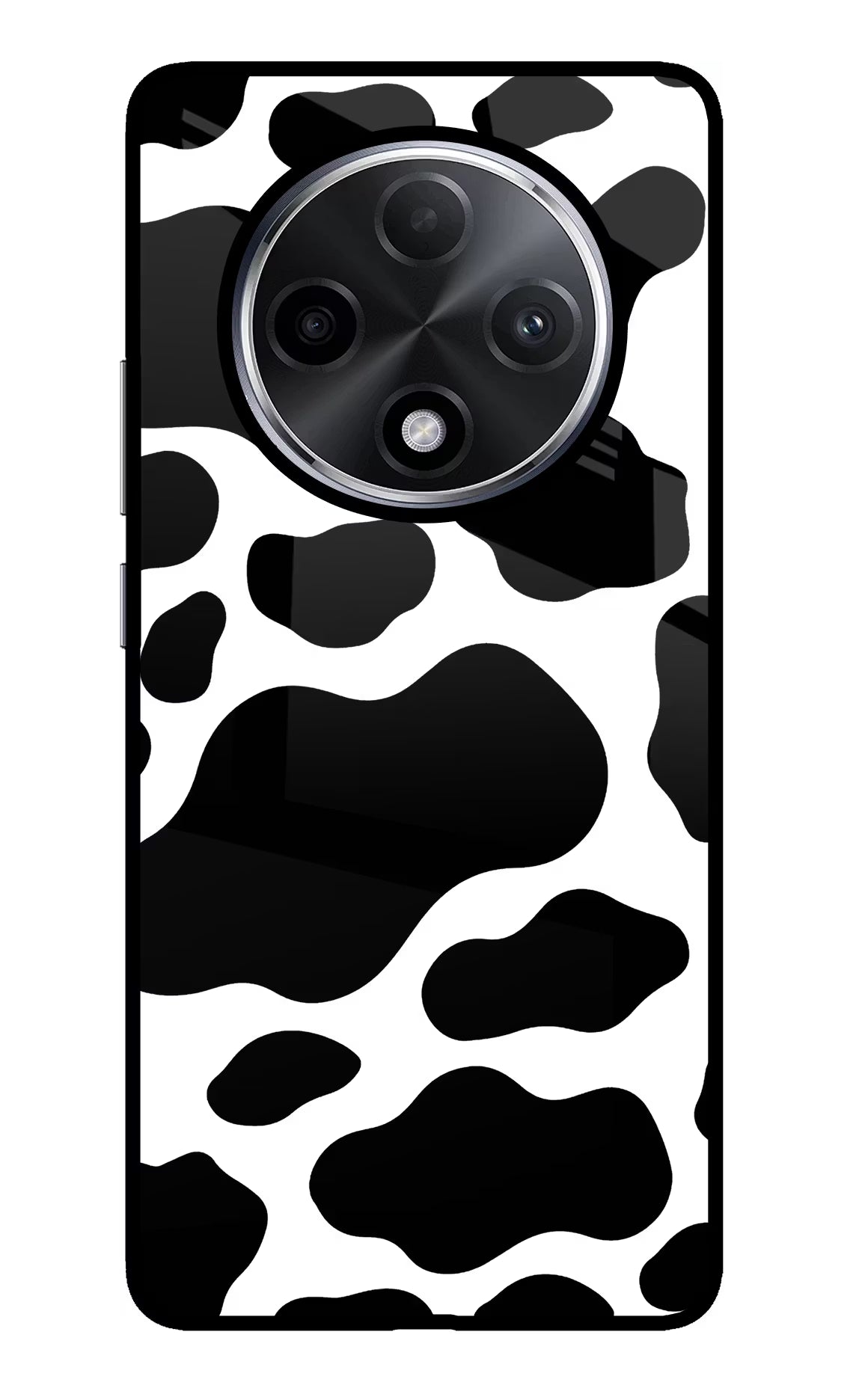 Cow Spots Oppo F27 Pro Plus Glass Case Back Cover by Casekaro
