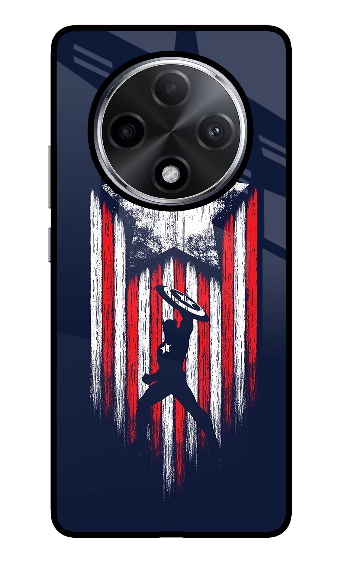 Captain America Marvel Art Oppo F27 Pro Plus Glass Case Back Cover by Casekaro