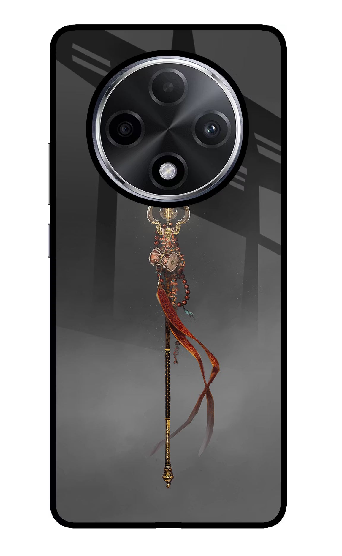Shiv Trishul Oppo F27 Pro Plus Glass Case Back Cover by Casekaro