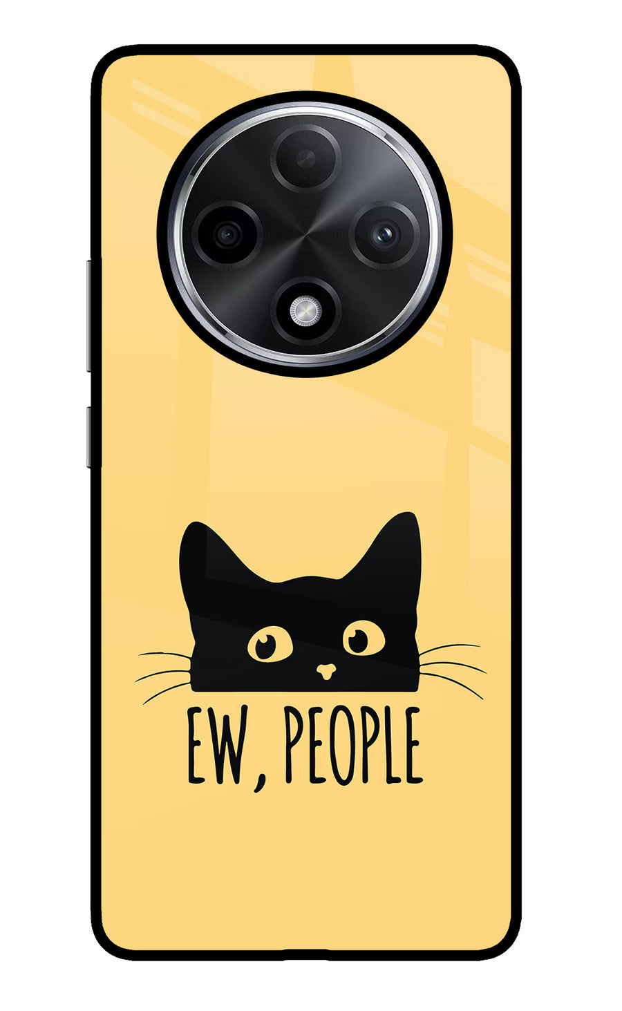 Ew People Catitude Oppo F27 Pro Plus Back Cover, Glass case