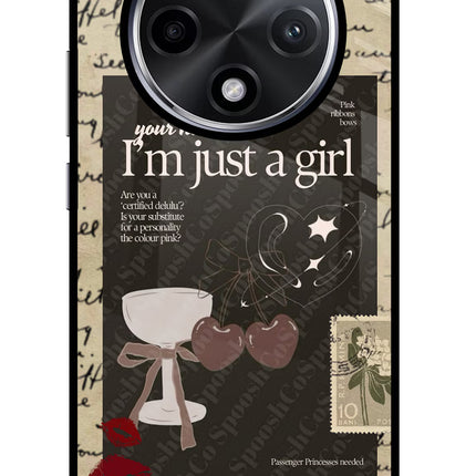 I am just a girl Oppo F27 Pro Plus Glass Case