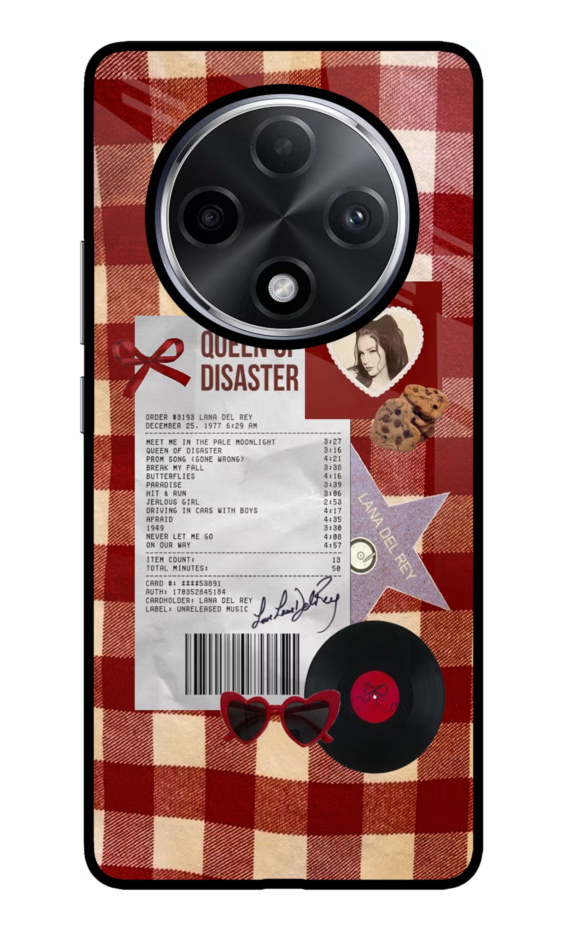Queen of Disaster Oppo F27 Pro Plus Glass Case Back Cover by Casekaro