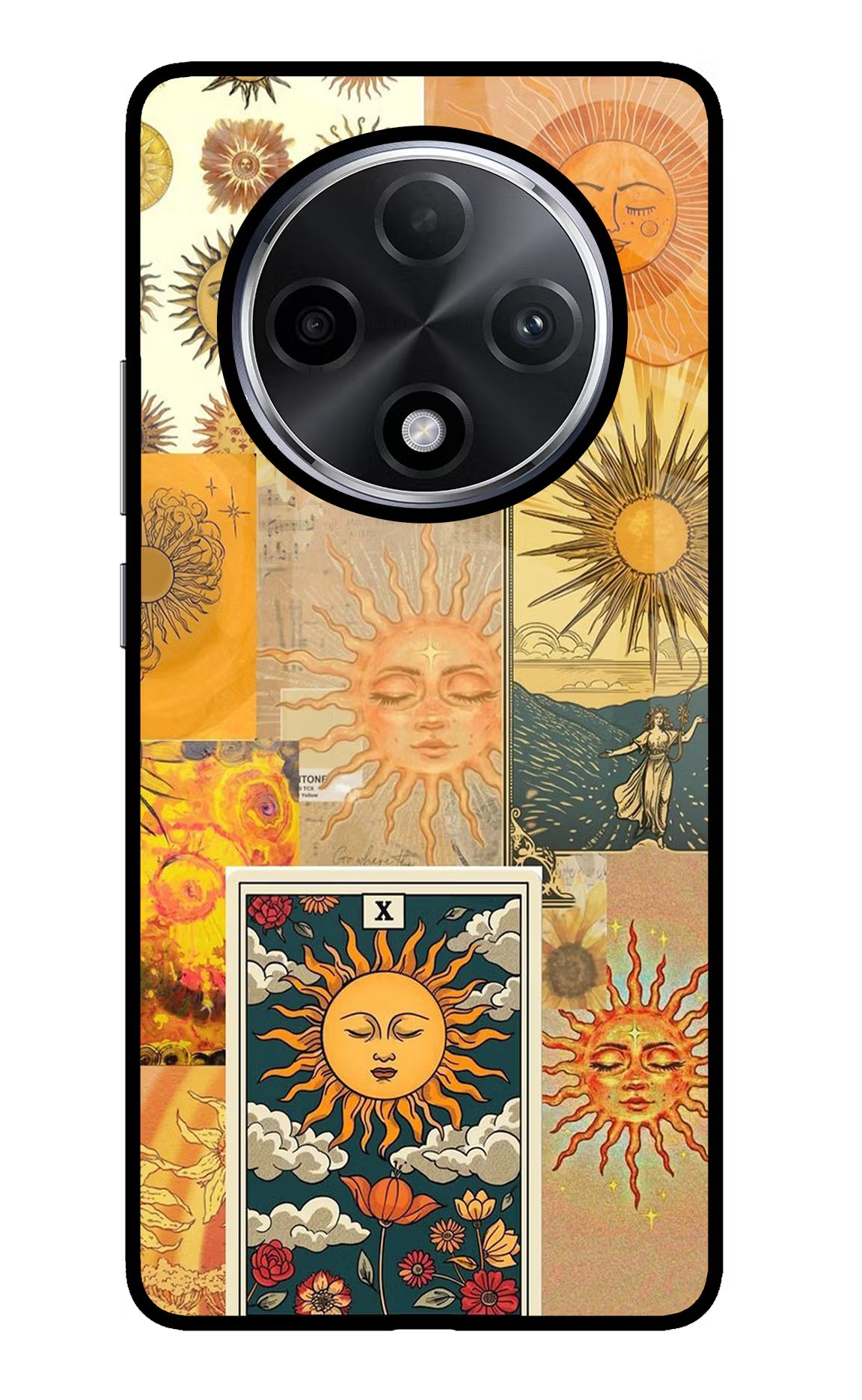 Sun Oppo F27 Pro Plus Glass Case Back Cover by Casekaro