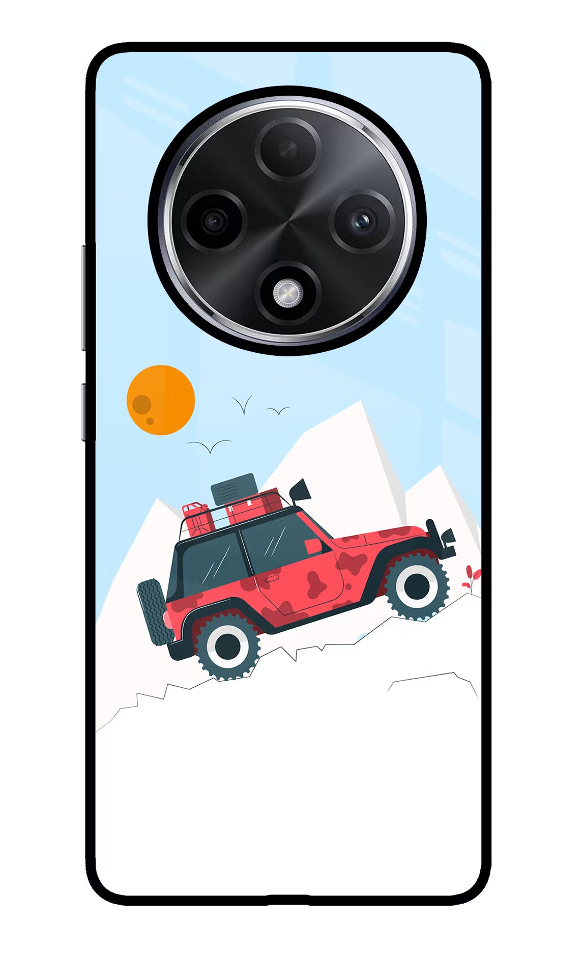 Mountain Trail Beast Oppo F27 Pro Plus Glass Case Back Cover by Casekaro