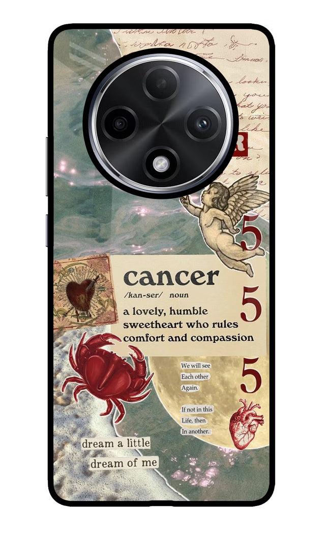 Cancer Zodiac Oppo F27 Pro Plus Glass Case