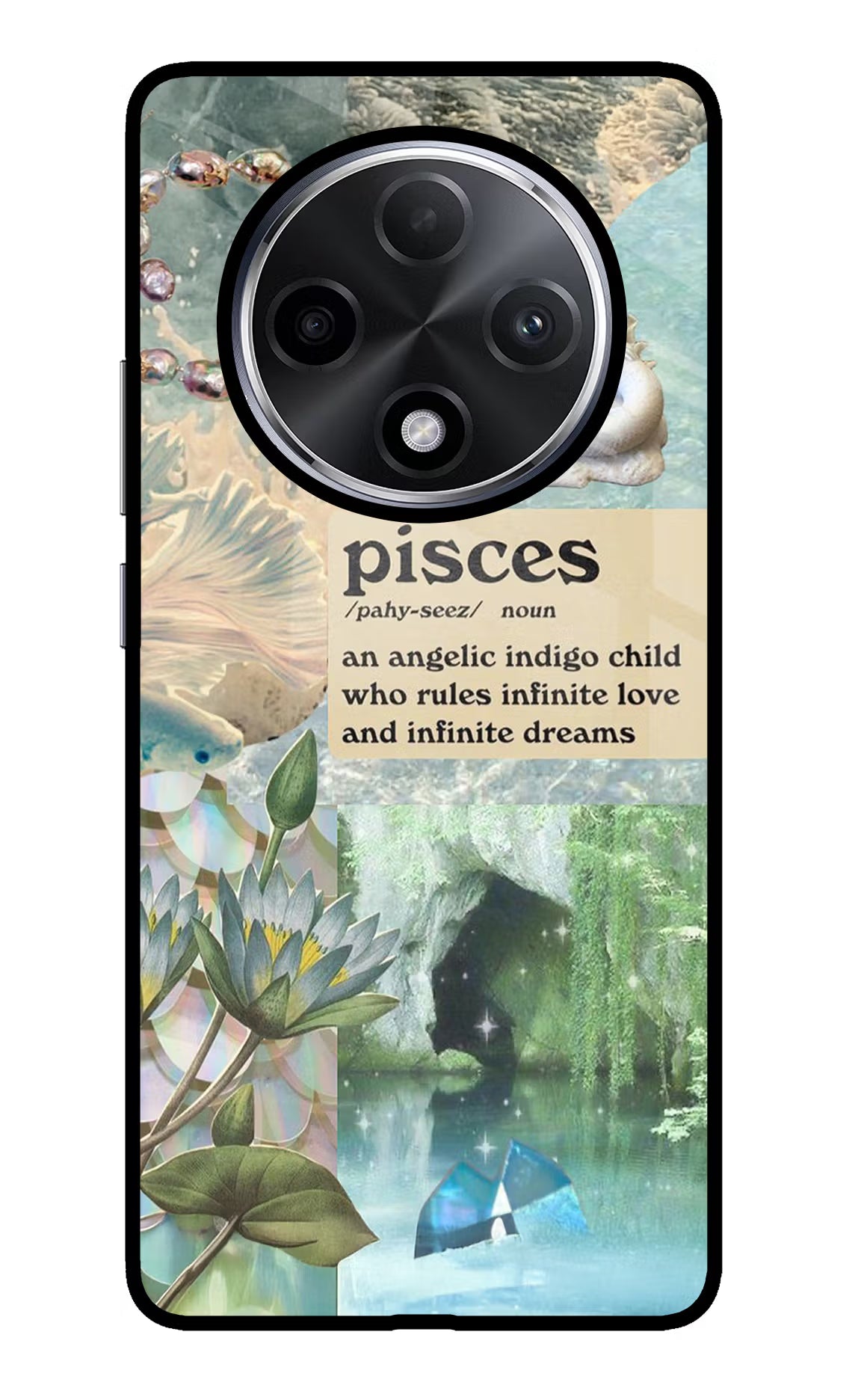 Pisces Zodiac Oppo F27 Pro Plus Glass Case Back Cover by Casekaro