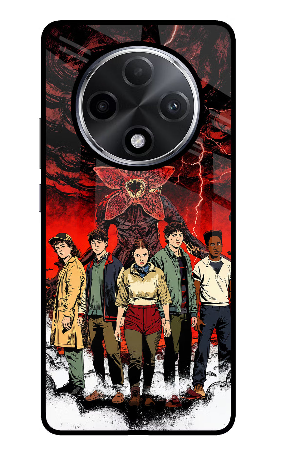Ordinary Things Characters Oppo F27 Pro Plus Back Cover, Glass case