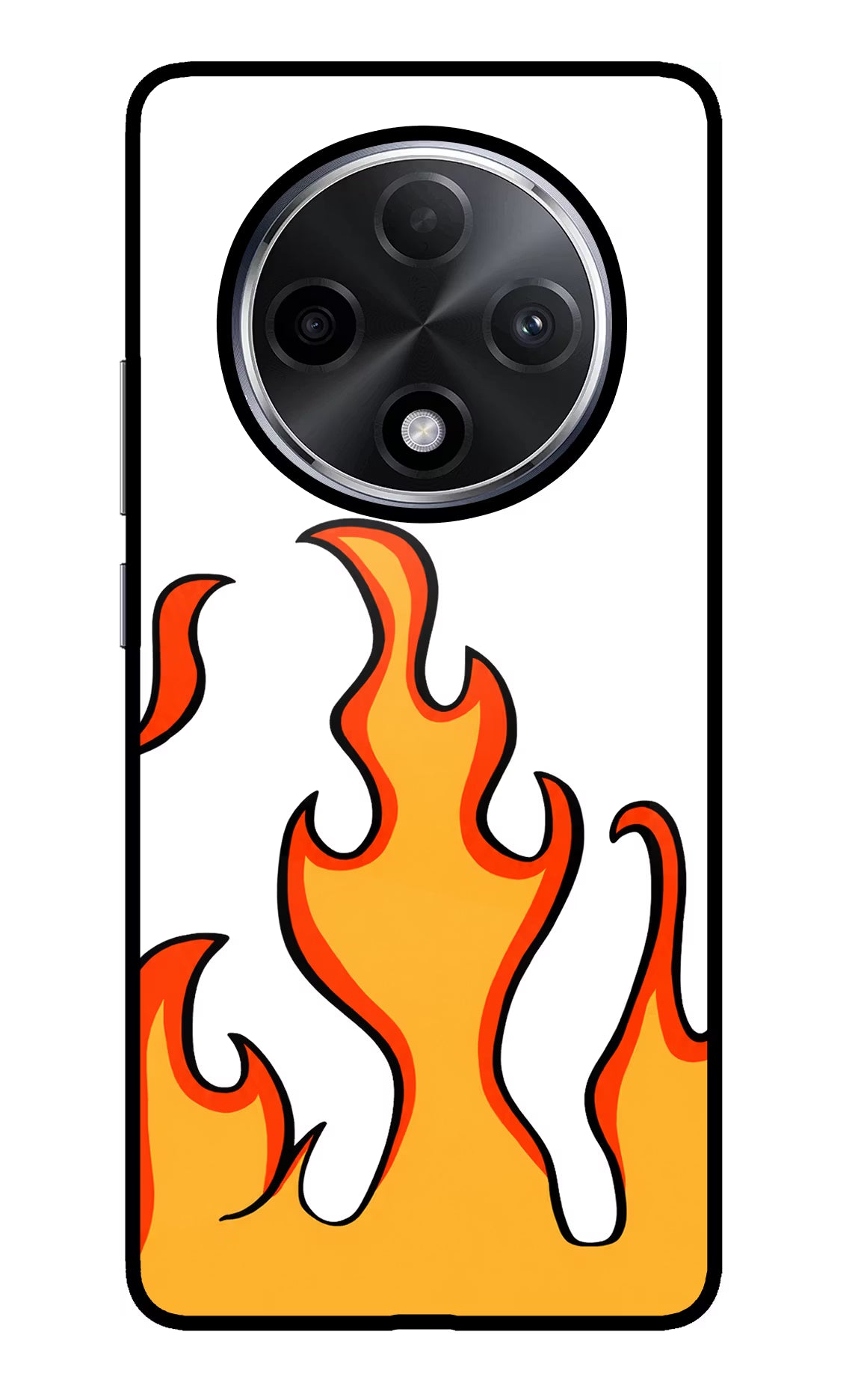 Fired Up – White Oppo F27 Pro Plus Glass Case
