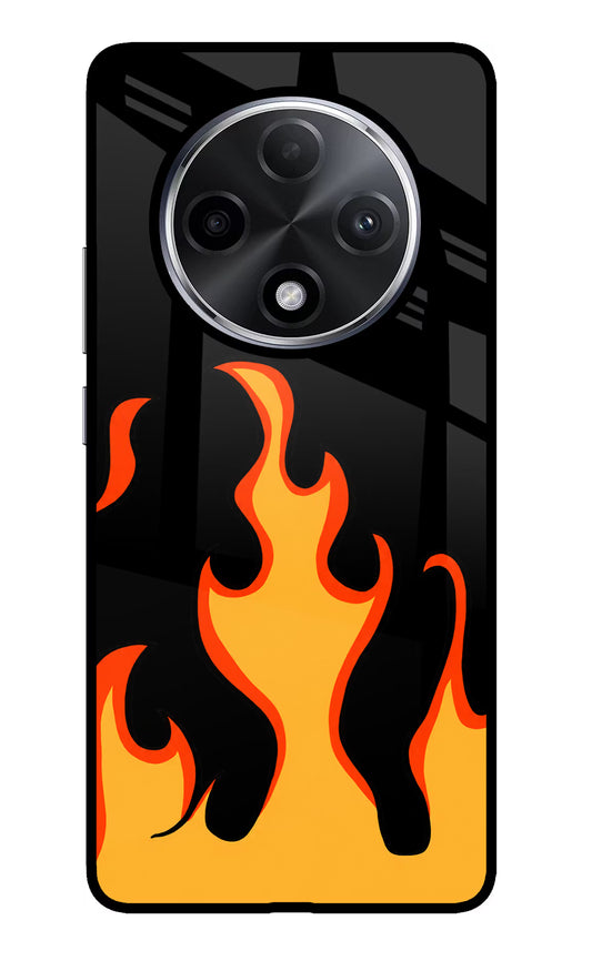 Fired Up – Black Oppo F27 Pro Plus Glass Case