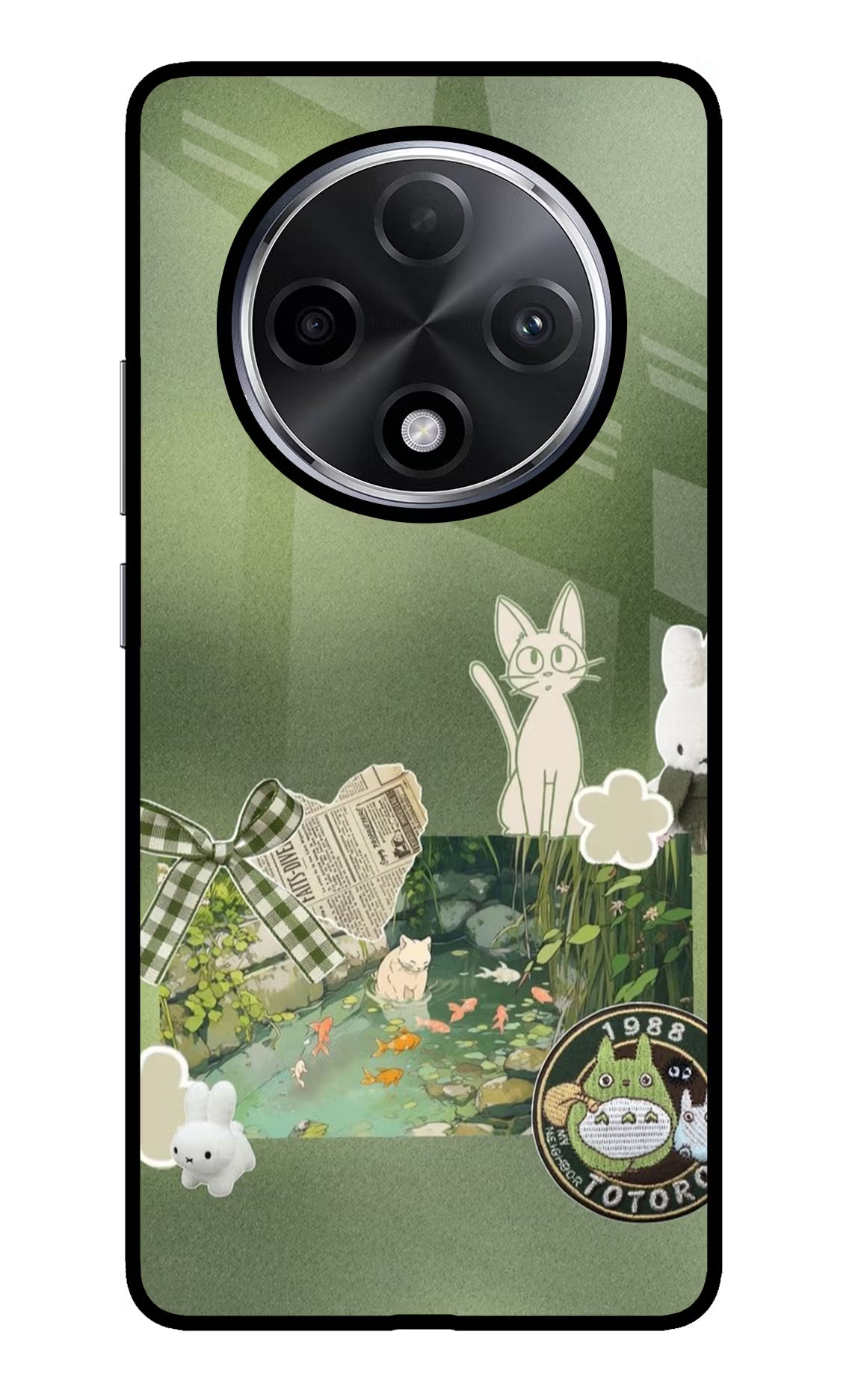 Aesthetic anime Oppo F27 Pro Plus Glass Case Back Cover by Casekaro