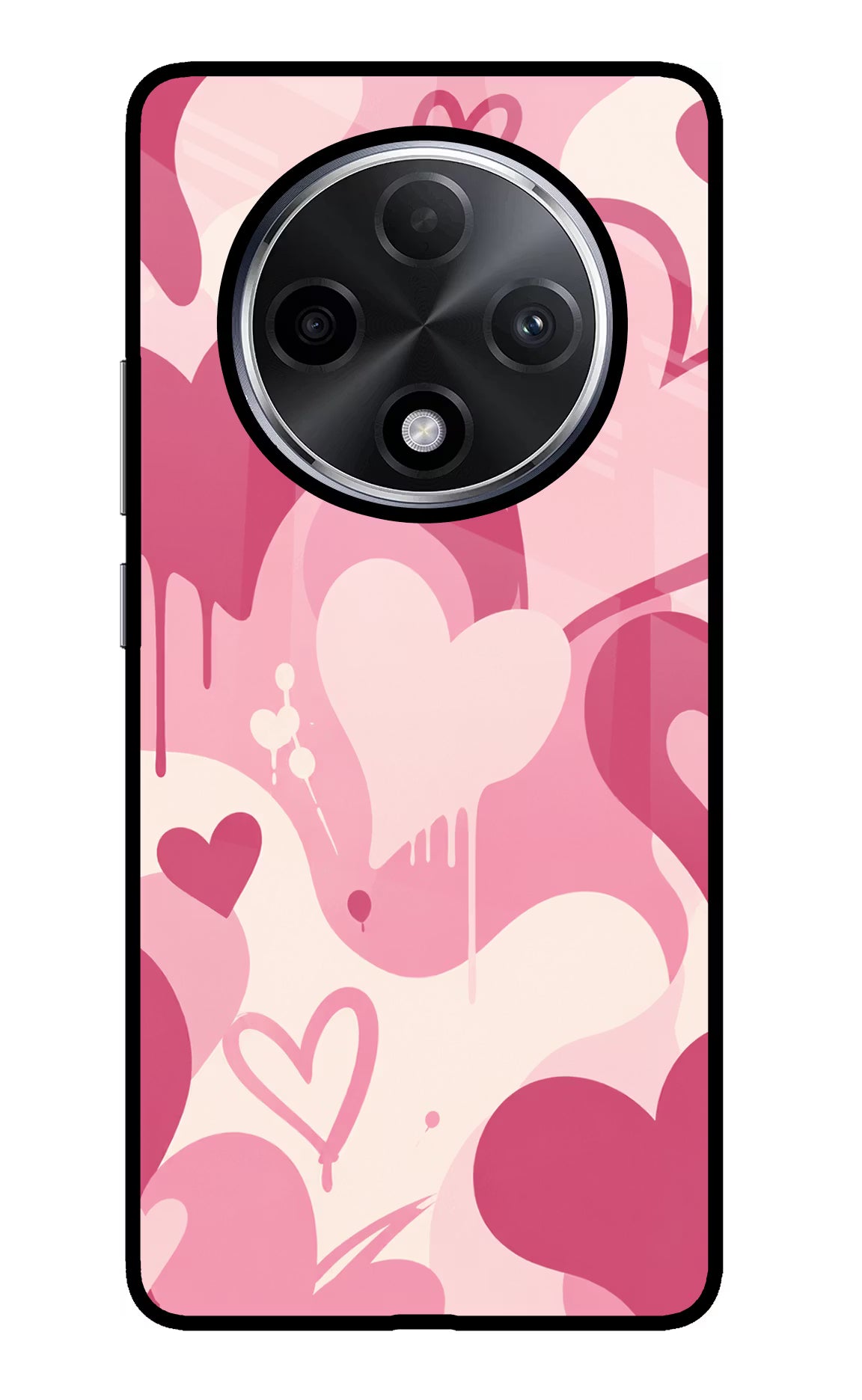 Hearty case Oppo F27 Pro Plus Glass Case Back Cover by Casekaro