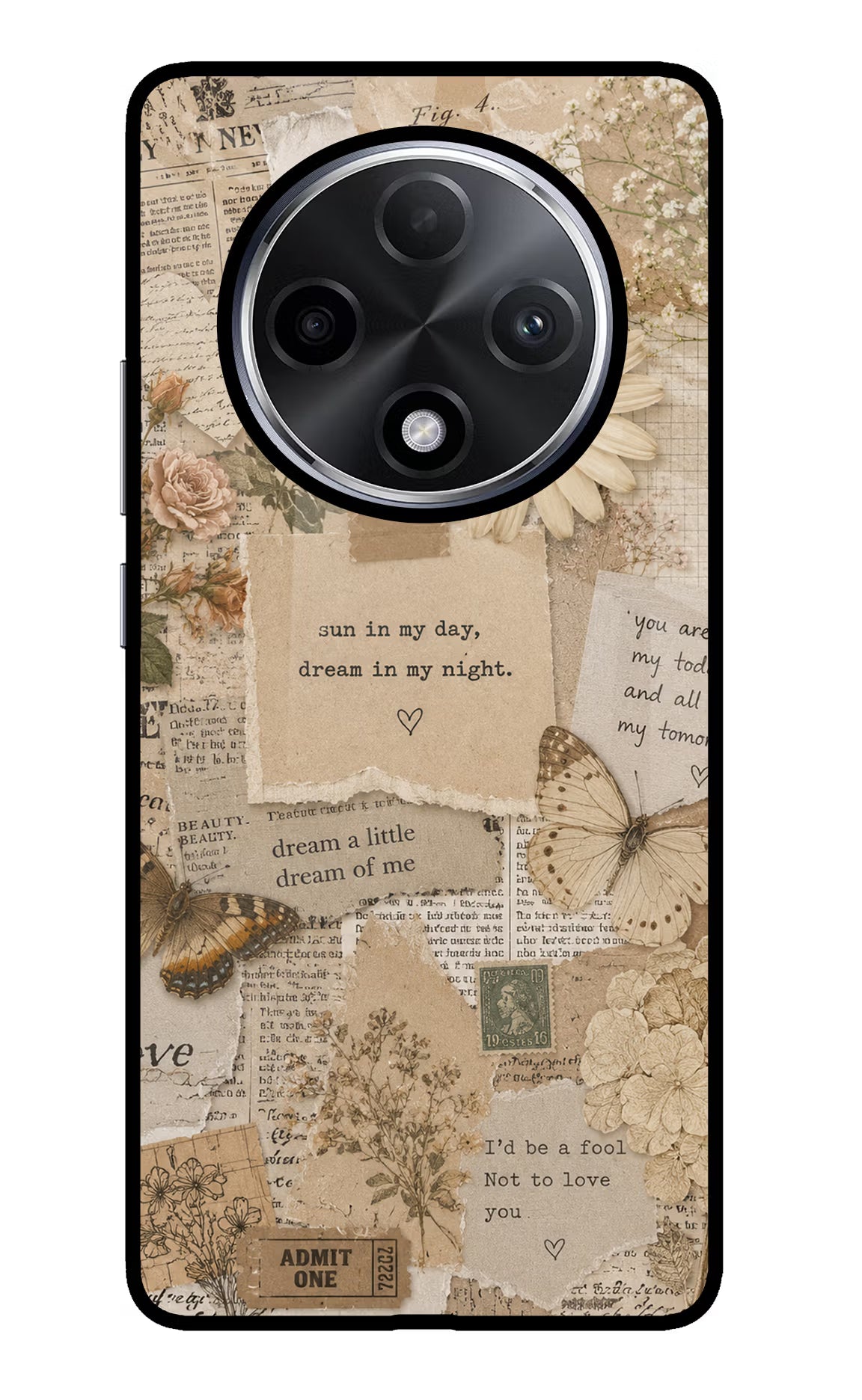 Vintage case Oppo F27 Pro Plus Glass Case Back Cover by Casekaro