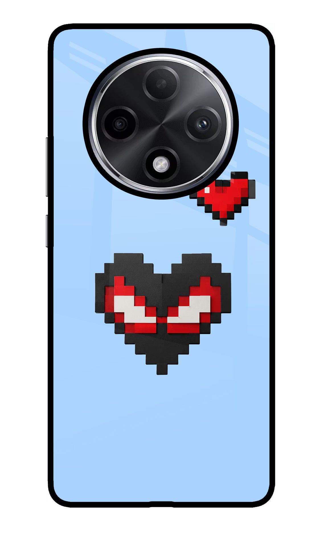 Peter Heart Oppo F27 Pro Plus Glass Case