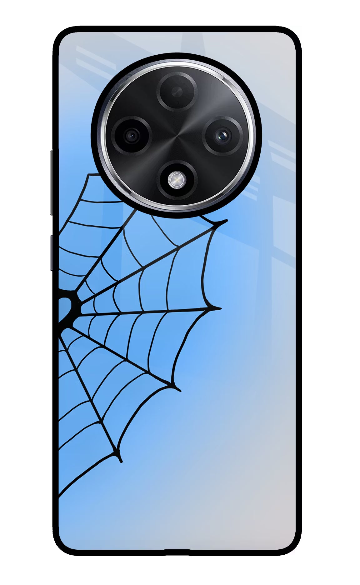 Blue Web Oppo F27 Pro Plus Glass Case