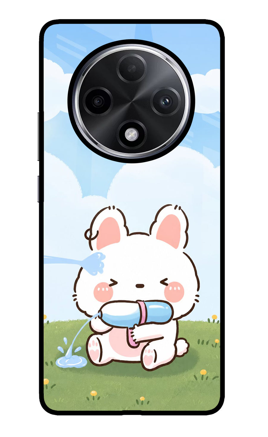 Bunny Treat Oppo F27 Pro Plus Back Cover, Glass case