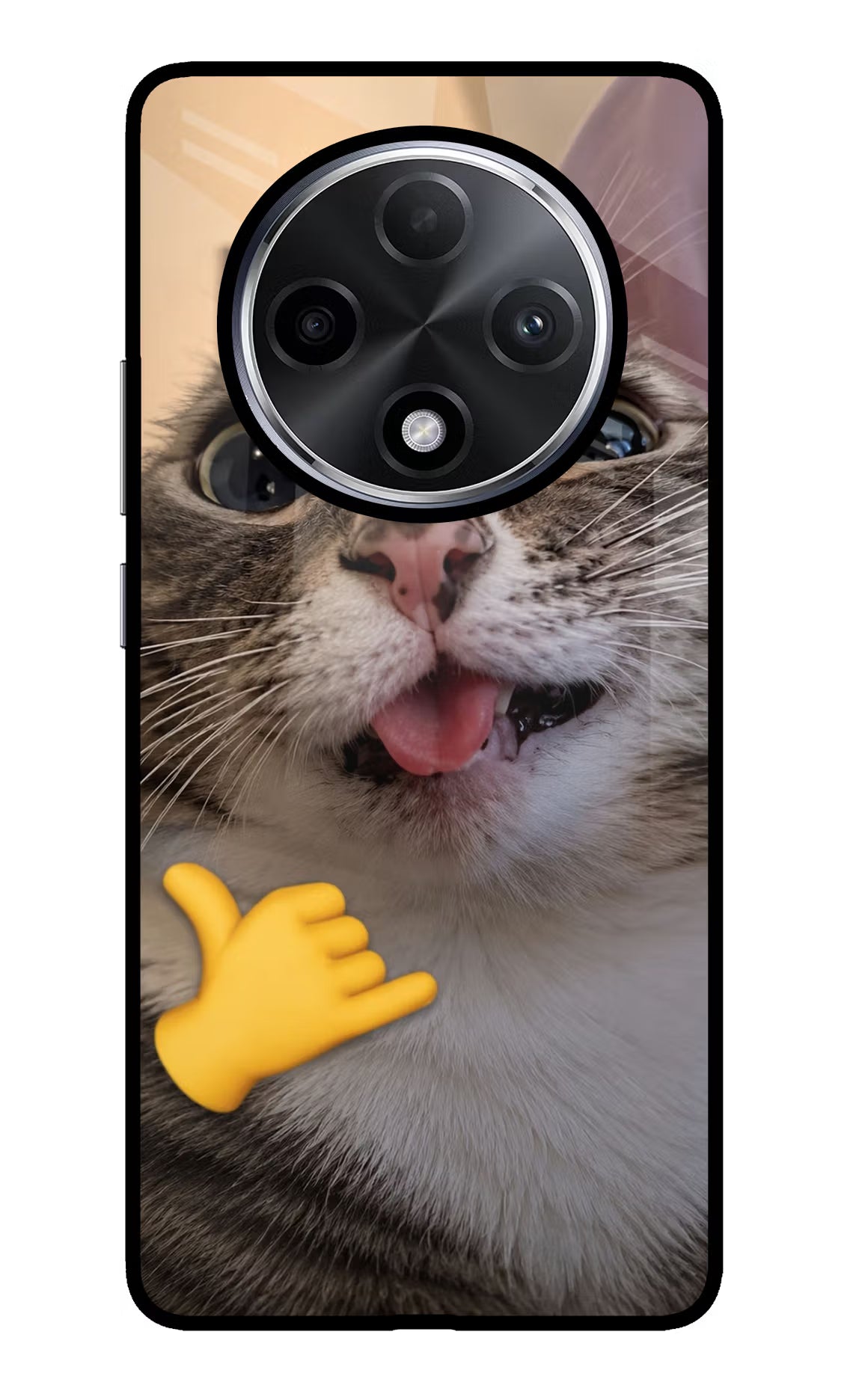 Silly Cat Call Oppo F27 Pro Plus Glass Case