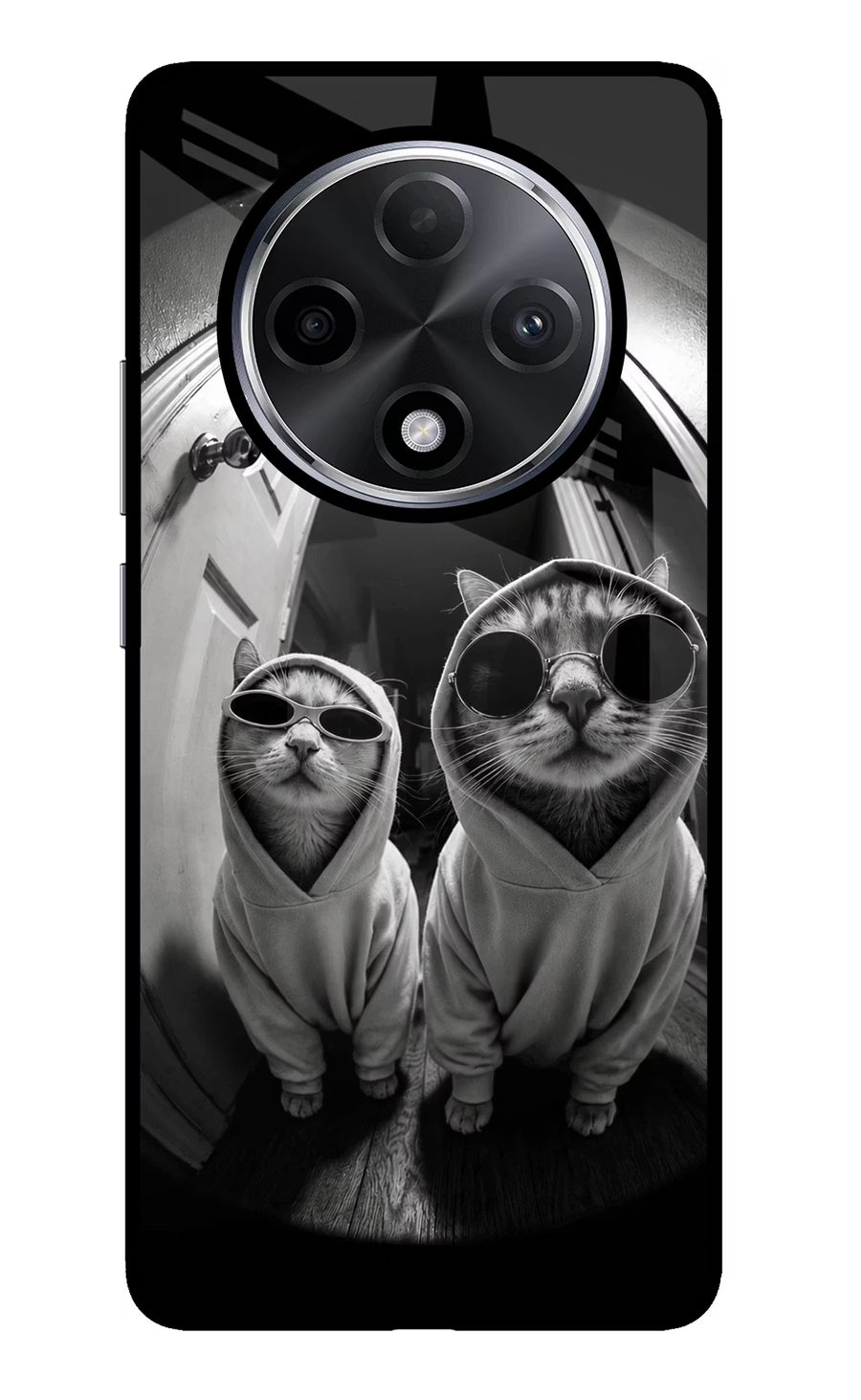 Hood Cats Oppo F27 Pro Plus Back Cover, Glass case