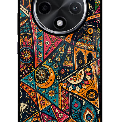 Folk Print Oppo F27 Pro Plus Glass Case