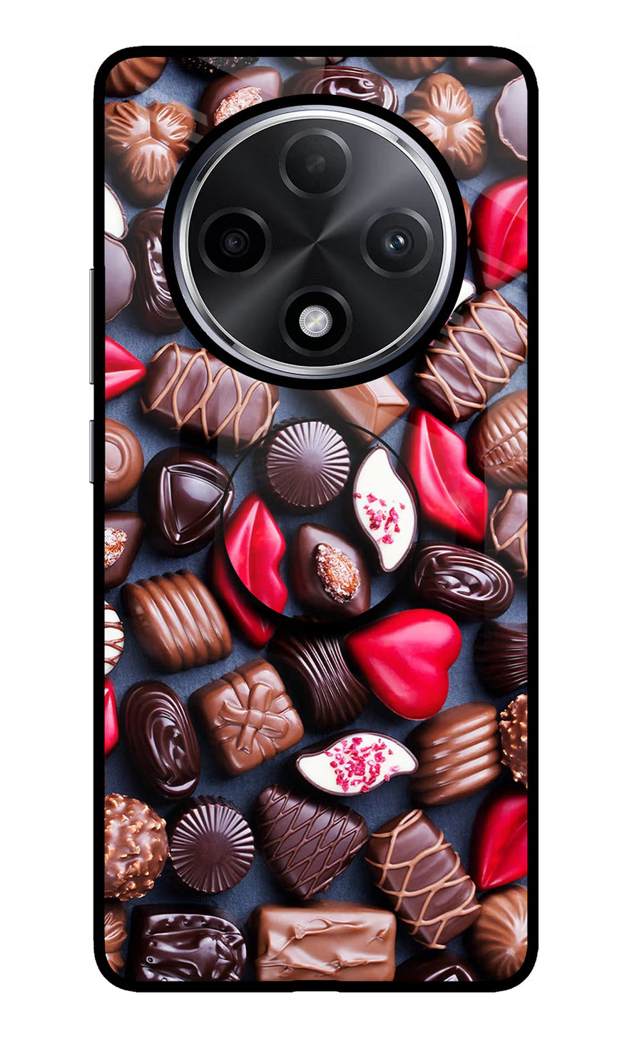Chocolates Oppo F27 Pro Plus Pop Case, Glass case