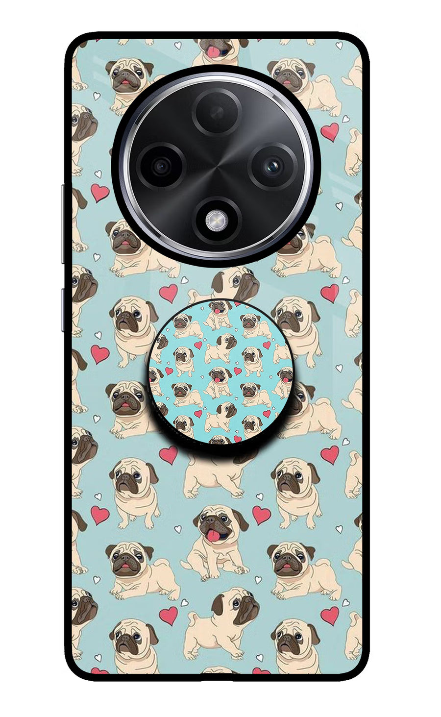 Pug Dog Oppo F27 Pro Plus Pop Case, Glass case