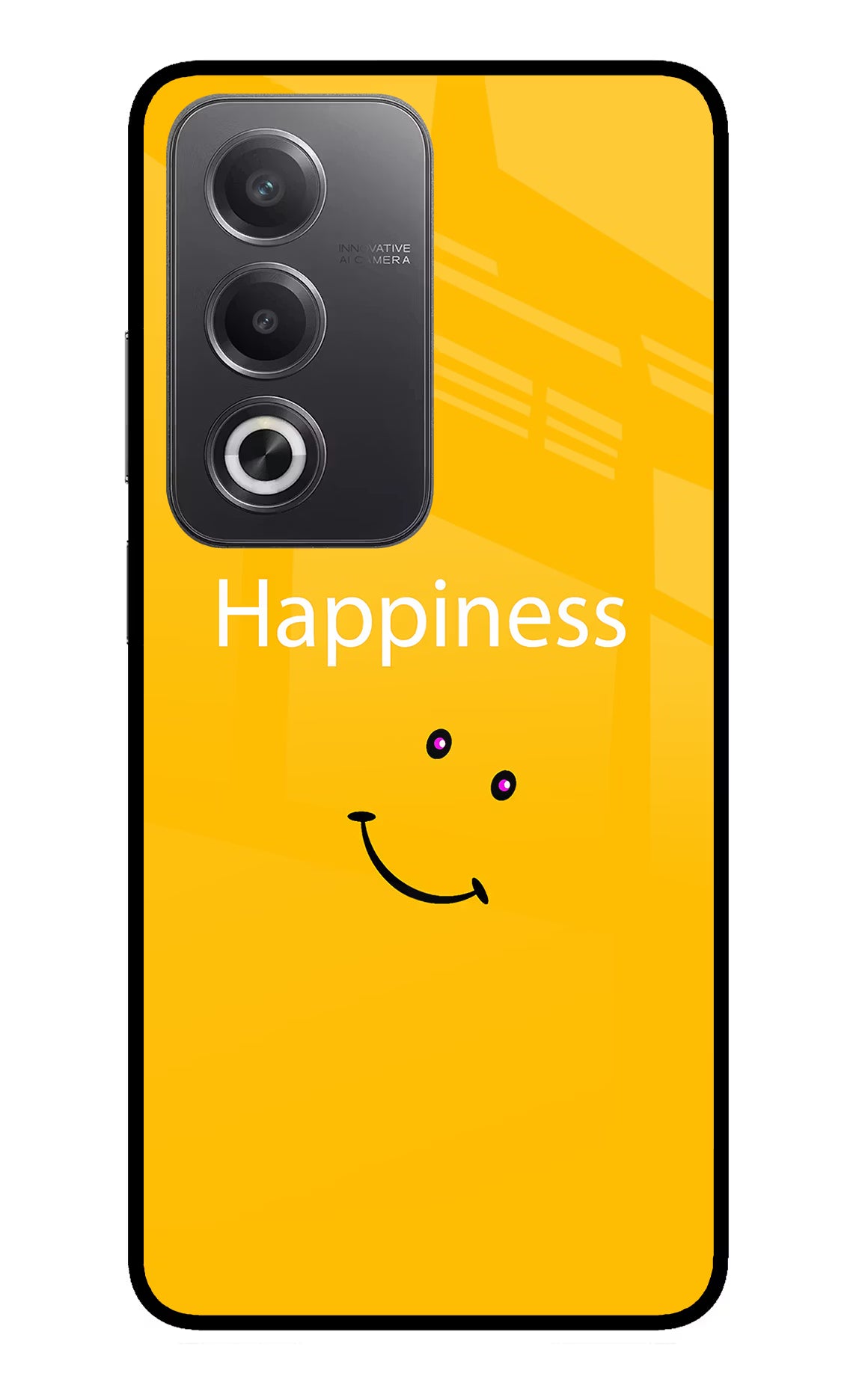 Happiness With Smiley Oppo A3 Pro 5G Glass Case