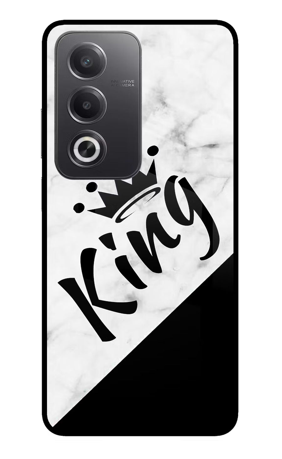 King Oppo A3 Pro 5G Back Cover, Glass case