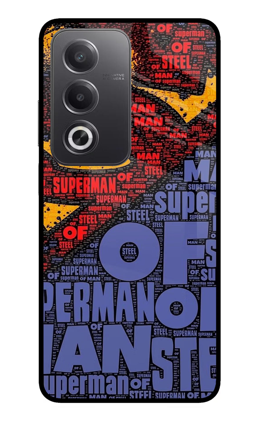 Superman Oppo A3 Pro 5G Back Cover, Glass case