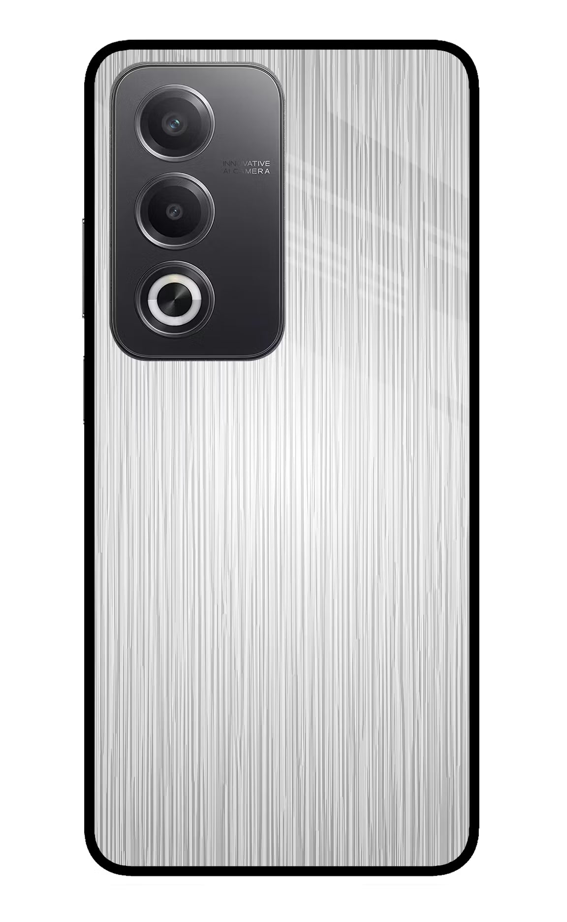 Wooden Grey Texture Oppo A3 Pro 5G Glass Case Back Cover by Casekaro