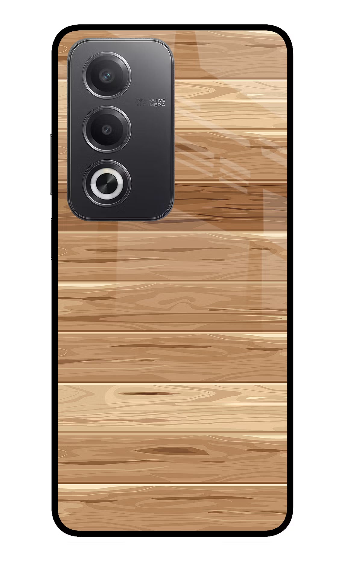 Wooden Vector Oppo A3 Pro 5G Glass Case