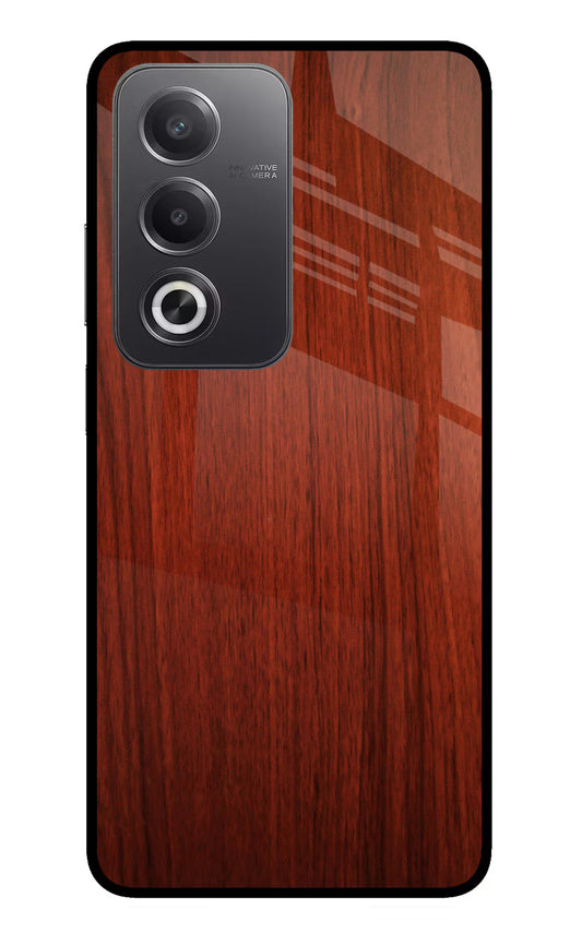 Wooden Plain Pattern Oppo A3 Pro 5G Glass Case