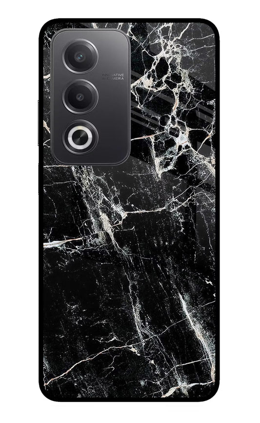 Black Marble Texture Oppo A3 Pro 5G Glass Case