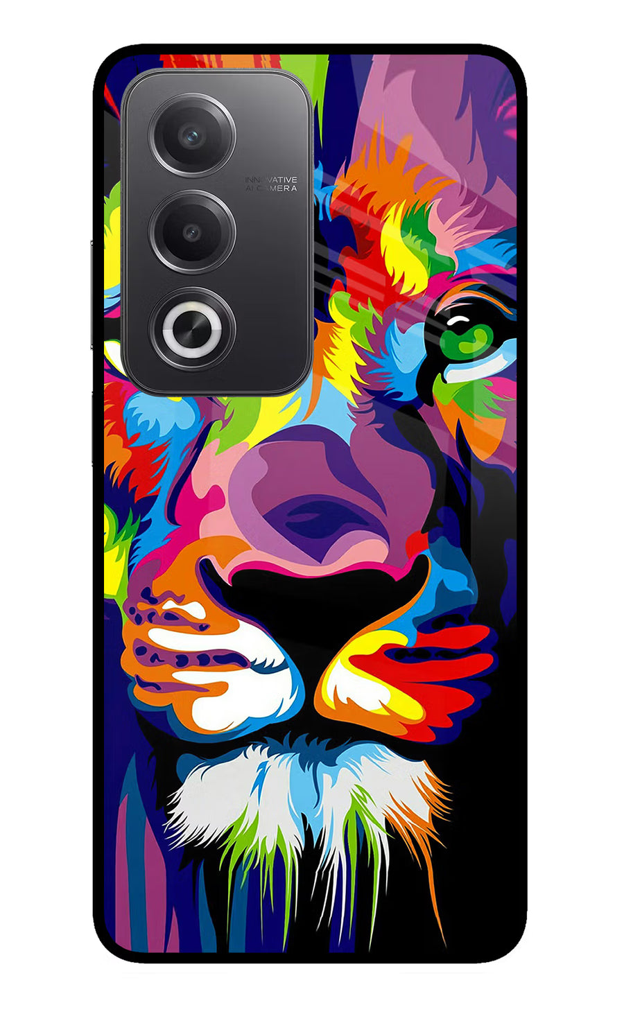 Lion Oppo A3 Pro 5G Back Cover, Glass case
