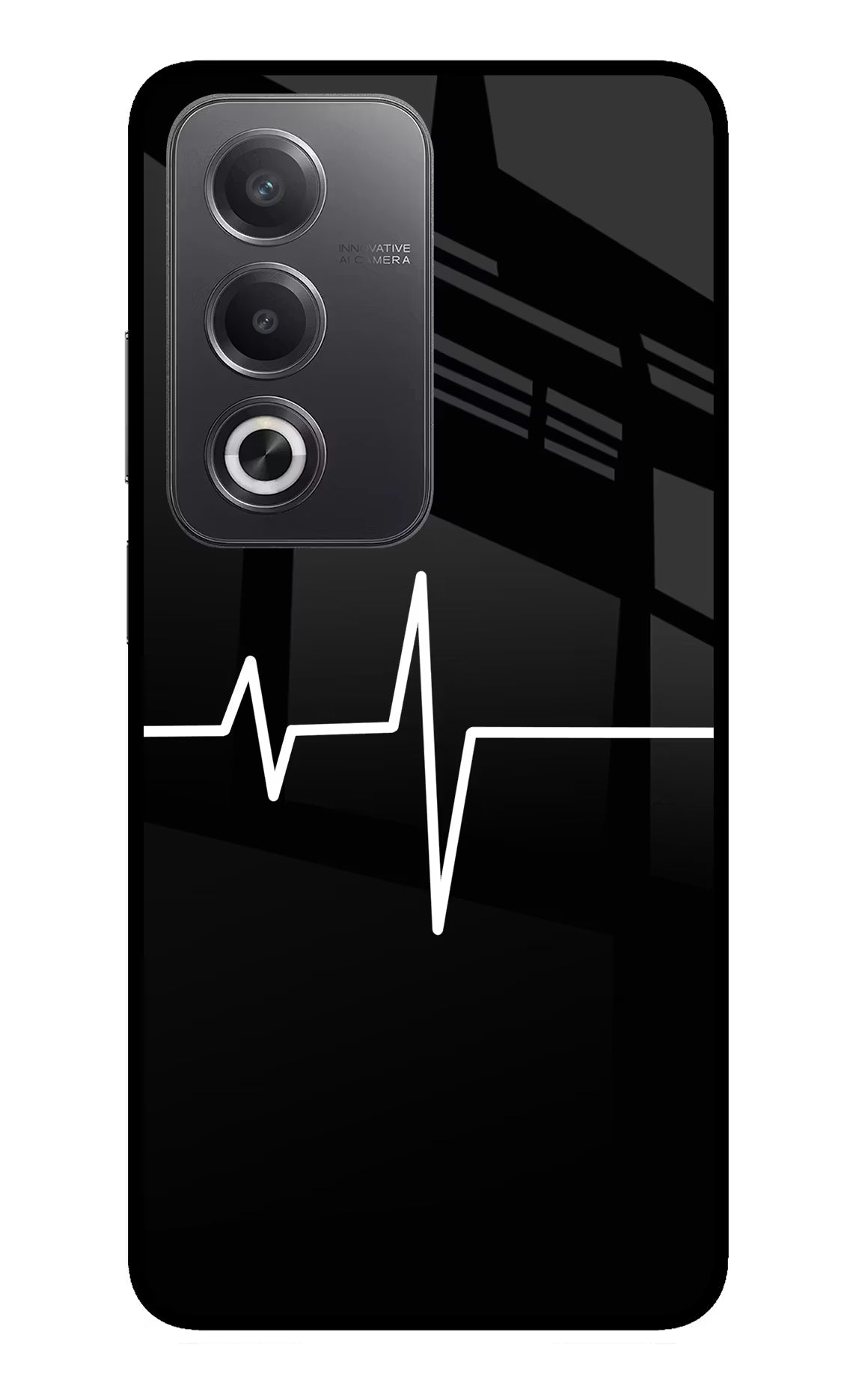 Heart Beats Oppo A3 Pro 5G Glass Case Back Cover by Casekaro