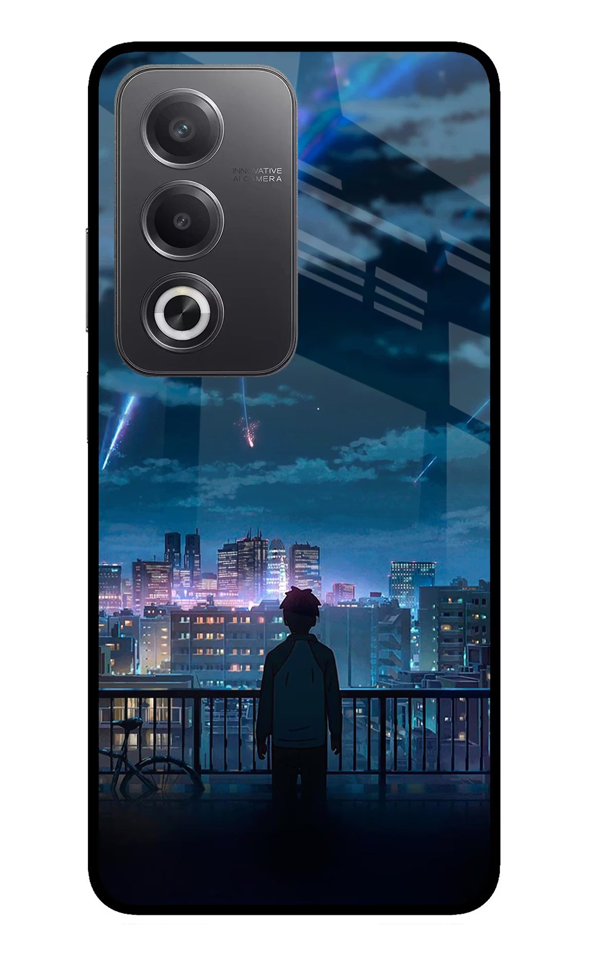 Anime Oppo A3 Pro 5G Glass Case Back Cover by Casekaro