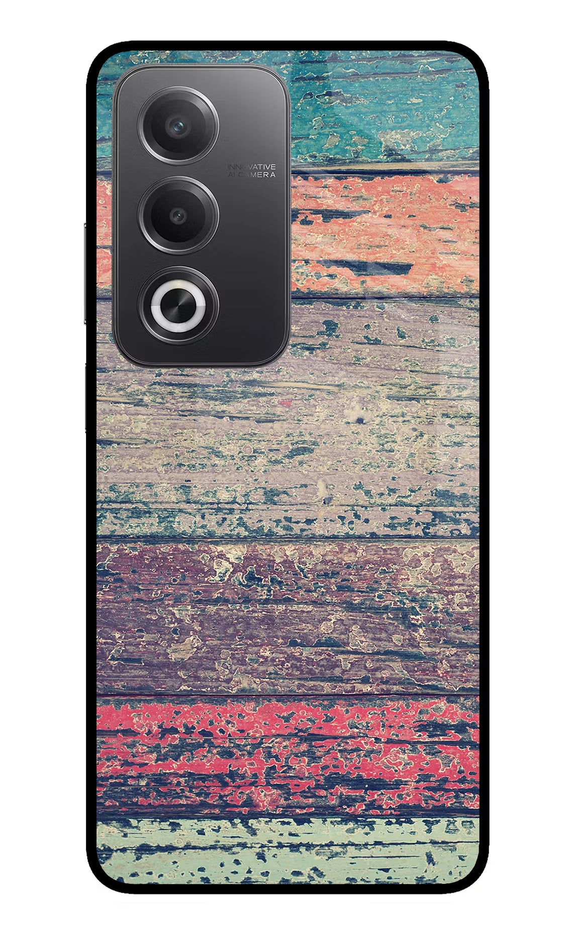 Colourful Wall Oppo A3 Pro 5G Glass Case Back Cover by Casekaro