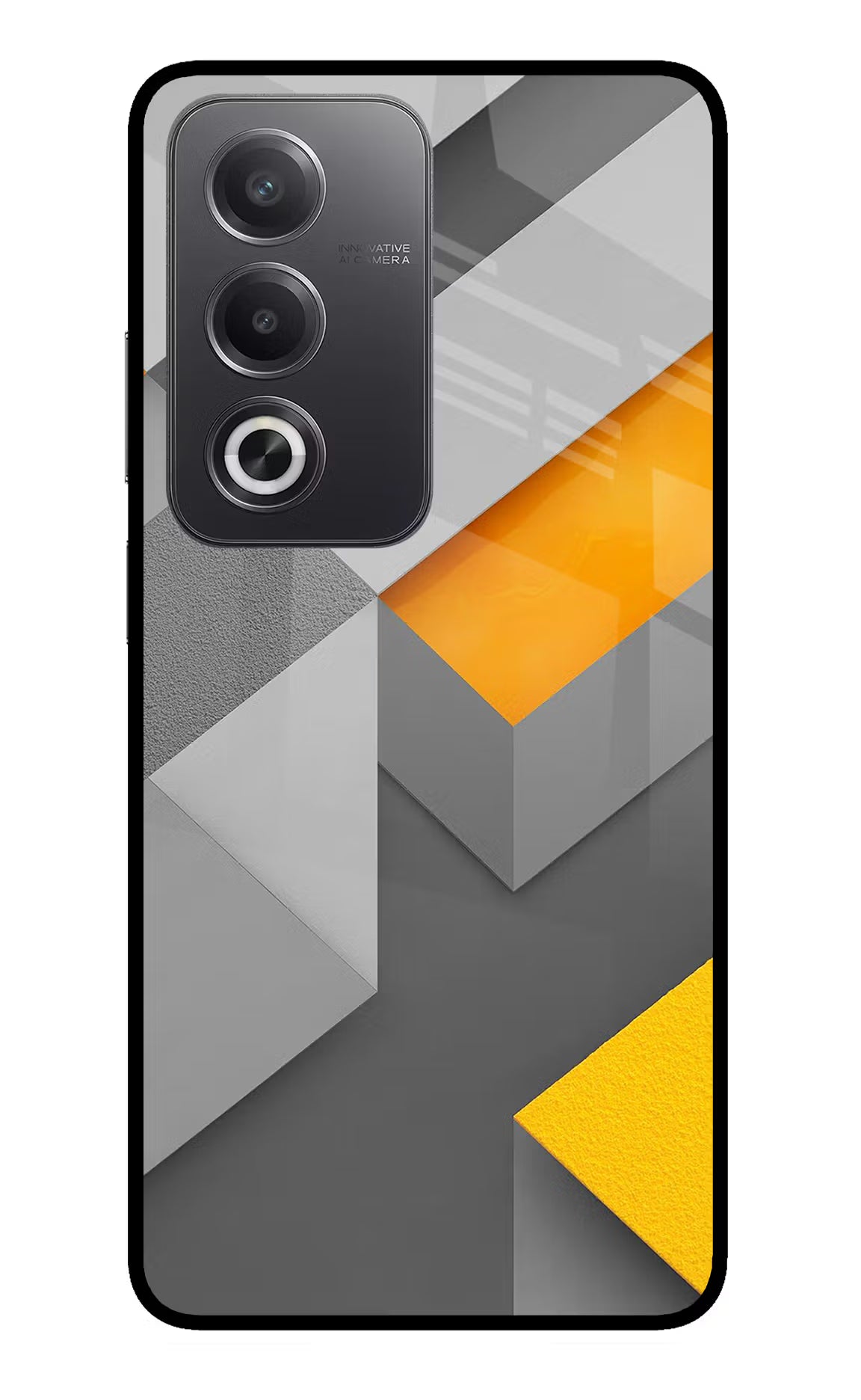 Abstract Oppo A3 Pro 5G Glass Case Back Cover by Casekaro