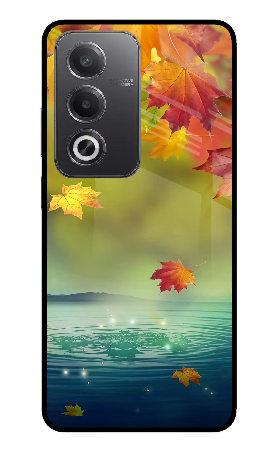 Flowers Oppo A3 Pro 5G Glass Case Back Cover by Casekaro