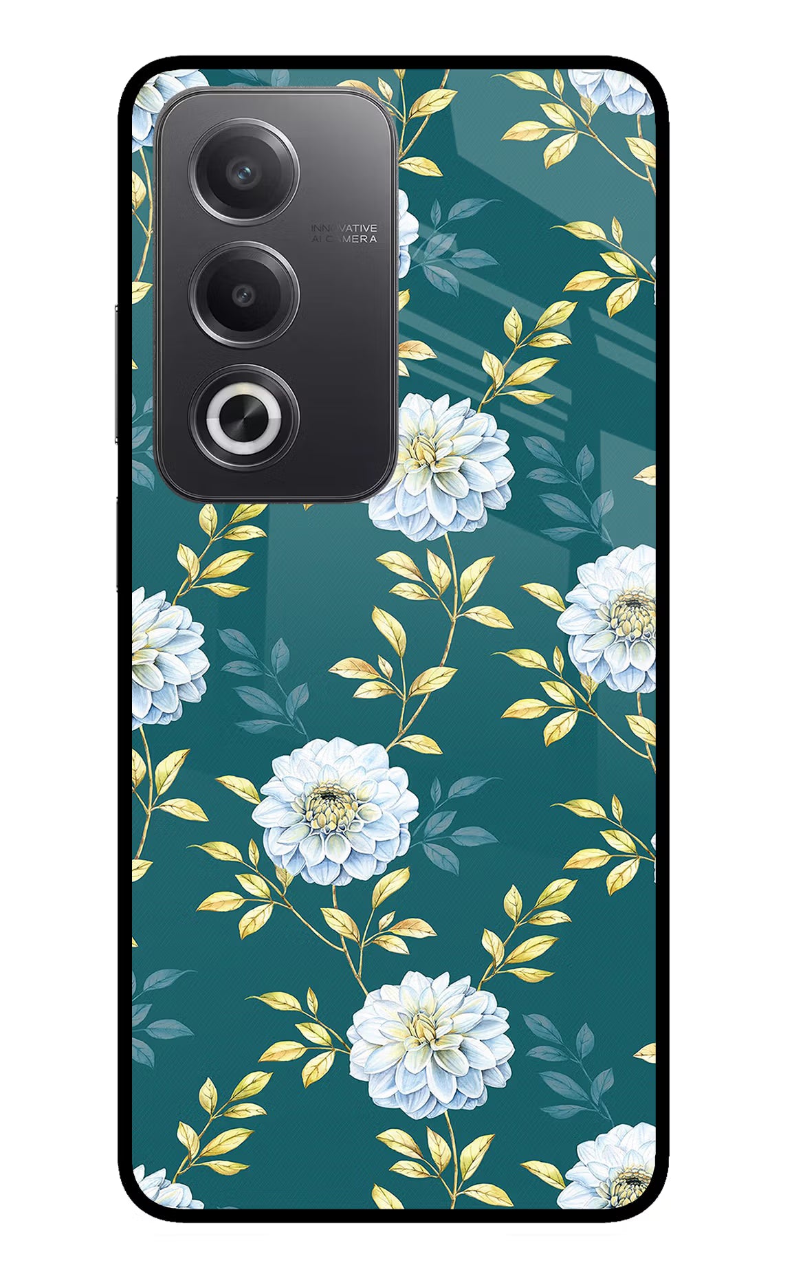 Flowers Oppo A3 Pro 5G Glass Case