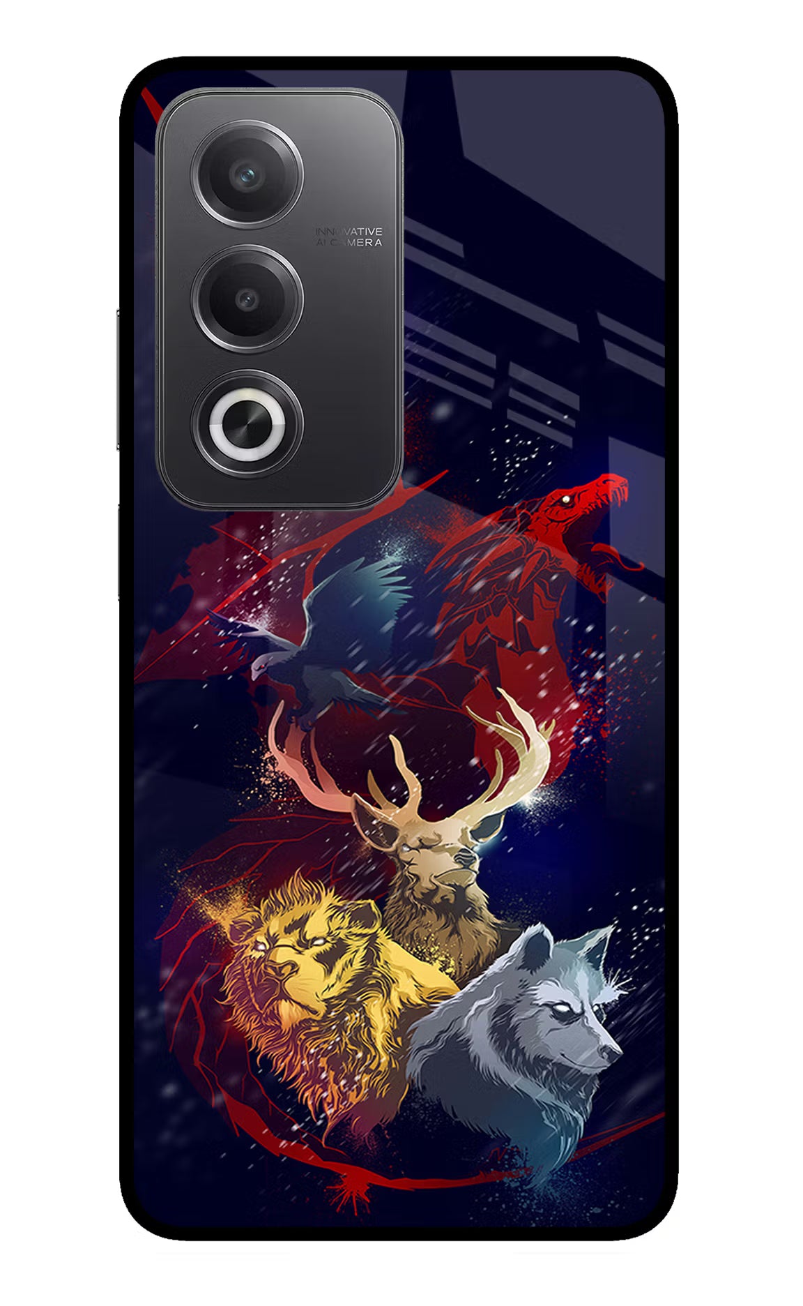 Game Of Thrones Oppo A3 Pro 5G Glass Case Back Cover by Casekaro
