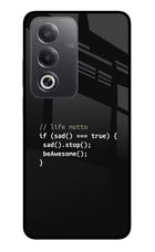 Life Motto Code Oppo A3 Pro 5G Glass Case Back Cover by Casekaro