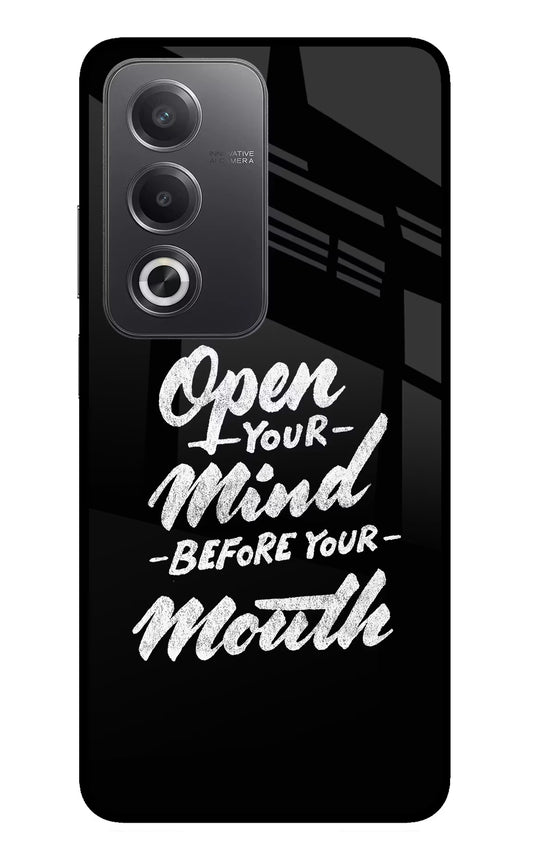 Open Your Mind Before Your Mouth Oppo A3 Pro 5G Glass Case