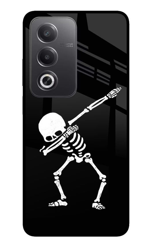 Dabbing Skeleton Art Oppo A3 Pro 5G Glass Case