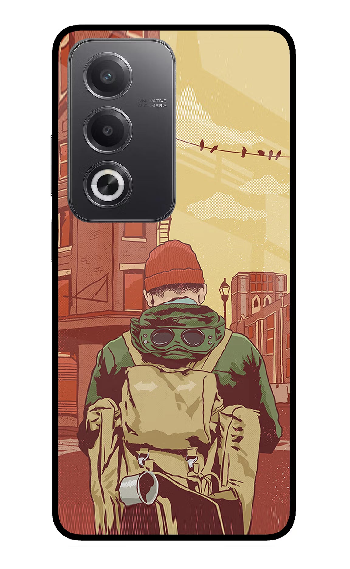 Adventurous Oppo A3 Pro 5G Glass Case Back Cover by Casekaro
