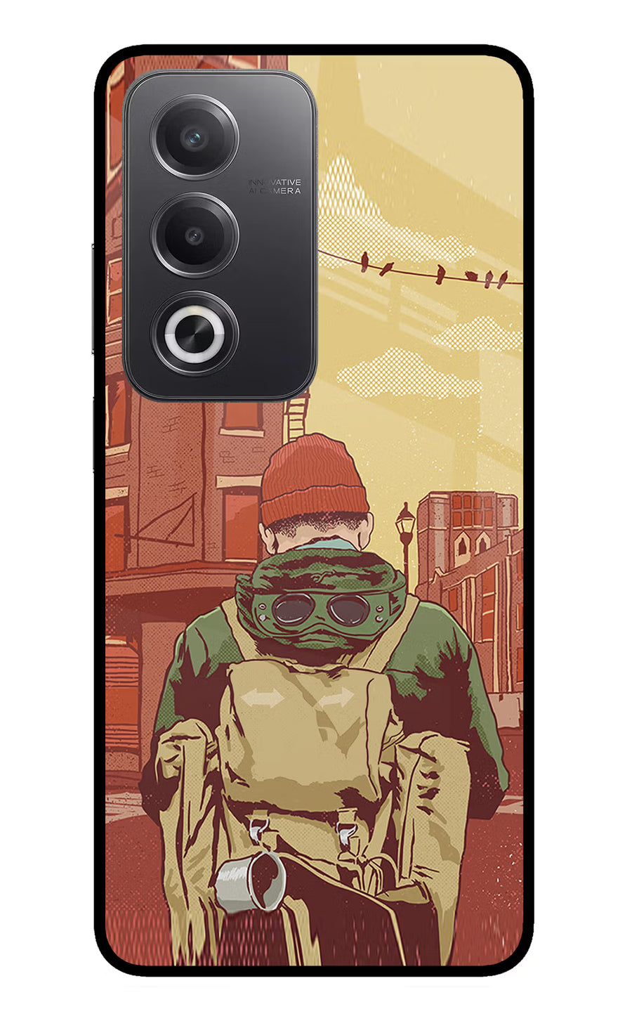 Adventurous Oppo A3 Pro 5G Back Cover, Glass case