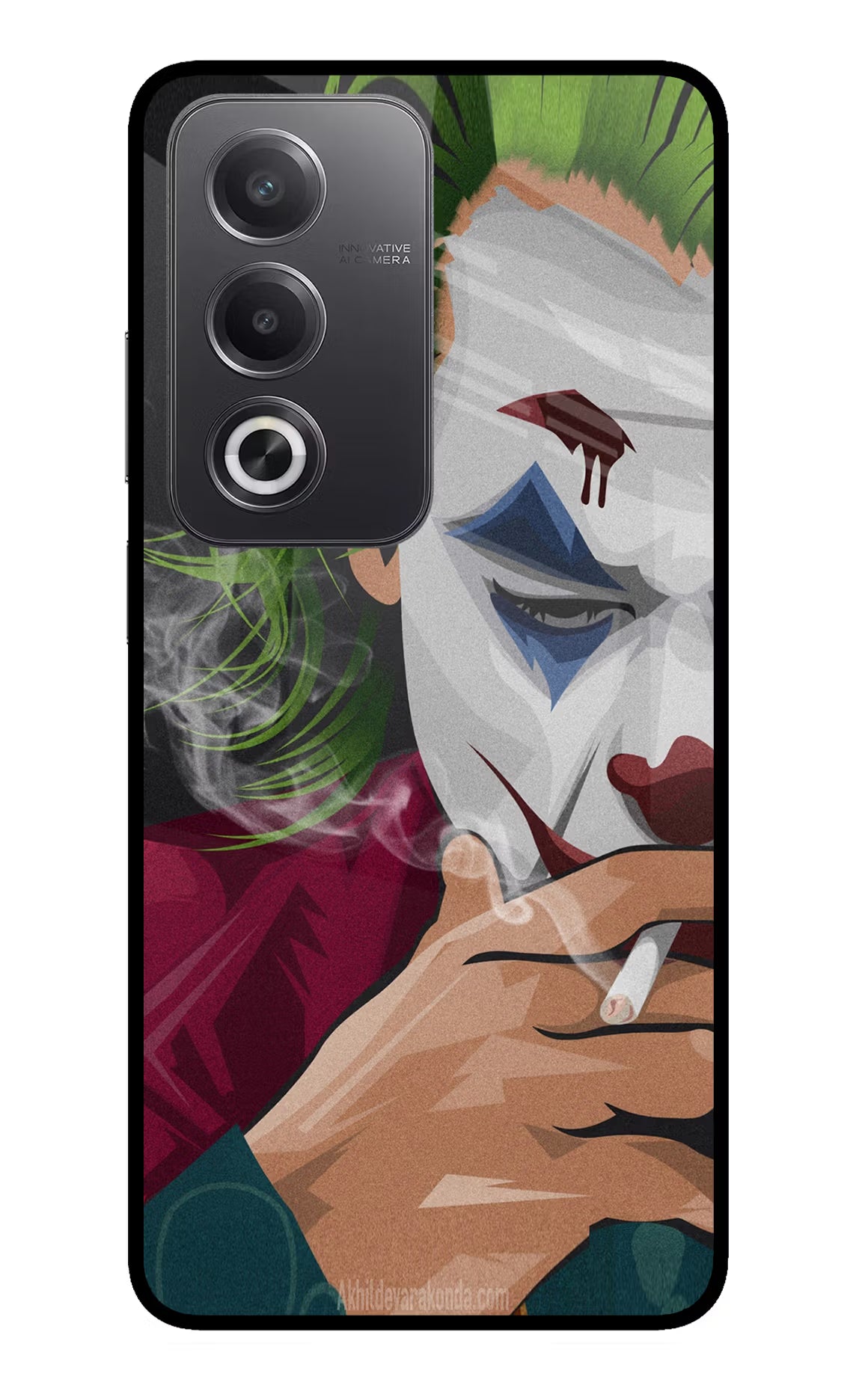 Joker Smoking Oppo A3 Pro 5G Glass Case Back Cover by Casekaro